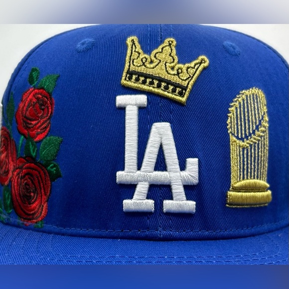 NEW Los Angeles Dodgers PRO STANDARD Roses 2020 World Series Champs Pink UV - Picture 7 of 14